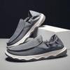 Sapatos Masculinos Sapatos de Tecido de Seda Gelada para Homens Verão Respirável Sapatos Casuais Masculinos Tendência Slip-on Sapatos Vulcanizados Tênis para Dirigir