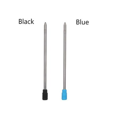 10 Stück/Los 0,5 mm Schulbüro Unterschrift Kugelschreiber Minen Blaue/Schwarze Tinte Metall Mittlere Spitze Kern
