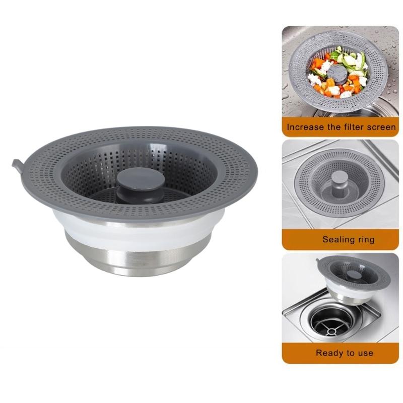 General Kitchen Sink Drain Strainer Stainless Steel Practical Sink Filter Efficient Filtering Kitchen Sink Plugs