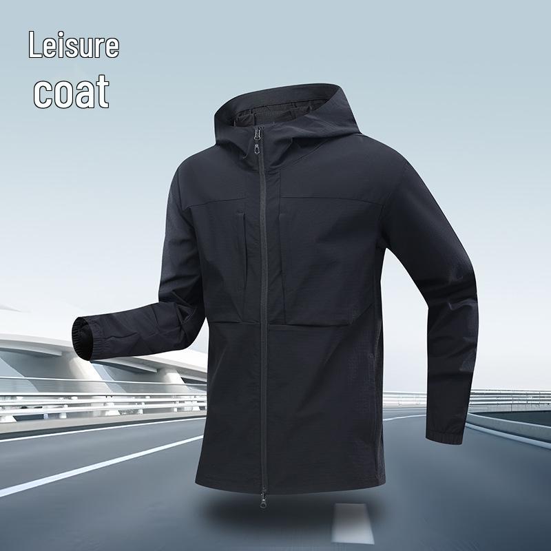 

Men s Quick-Dry Windbreaker Jacket for Autumn/Winter: Outdoor, Running, Fitness, Windproof, Mountaineering, Cycling Training. 3XL чорний
