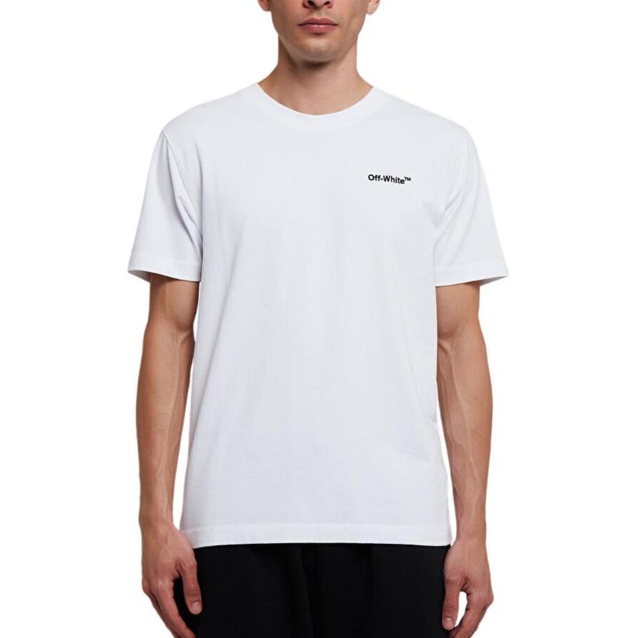 Off-White Helvetica Short Sleeve Tee Men's OMAA027C99JER0090110