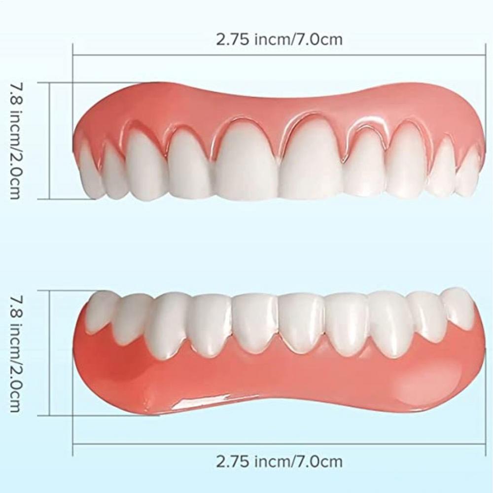 Nature Silicone Denture Liner Kit Denture Reliners Veneers Snap in Teeth Comfort Fit Tooth Repair Kit Comfortable Denture Set