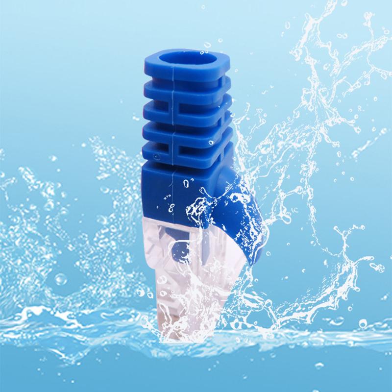 RJ45 CAT6 CAT5e Adapterkappe Ethernet-Netzwerkkabel-Steckerstecker RJ45-Kappen Cat 5 CAT6 Schutzhülle Mehrfarbig