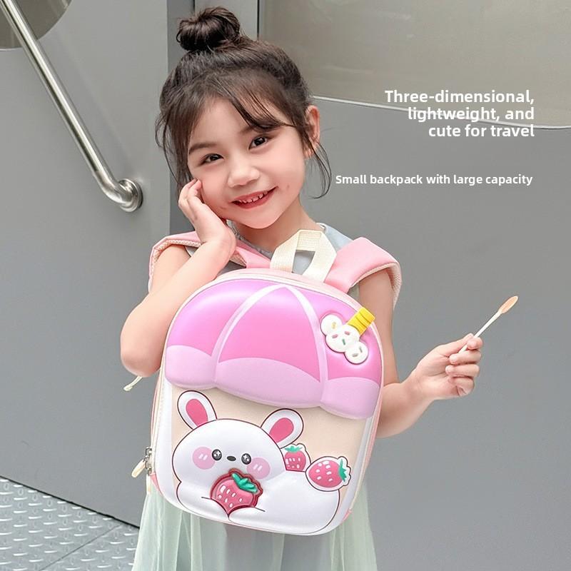 Bunny Shape Kids Backpack Eva Durable Padded For School And Daycare Use