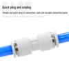 Yadake Pneumatic PU Air Hose Quick Connectors: Straight Equal Diameter Plug for PU4/6/8/10