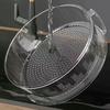 Capac Alimentar din Plastic Transparent cu Mâner Cupolă Universală pentru Oale Tigăi Farfurii Rezistent la Praf Stivuibil Accesoriu de Bucătărie Multifuncțional pentru Casă Bufet