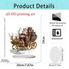 1Pc 2D Elegant Acrylic Christmas Decoration Snowhouse & Reindeer Scene Home Office Ornaments Festive Warm Party Gift Photo Props