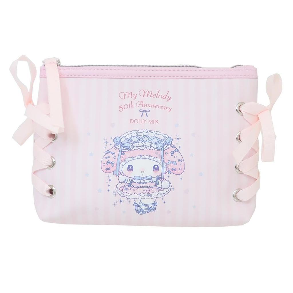 Marimo Craft My Melody x Dolly Ribbon Pouch, W185 x H130 x D40mm, SRDM-024