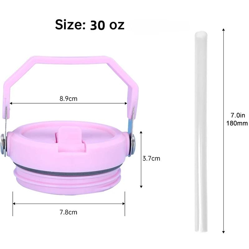 Pour Stanley Tasse à Glace 30oz Couvercle Haute Qualité Anti-renversement Avec Paille Couvercle de Tasse Remplaçable Accessoire Créatif pour Couvercle de Paille
