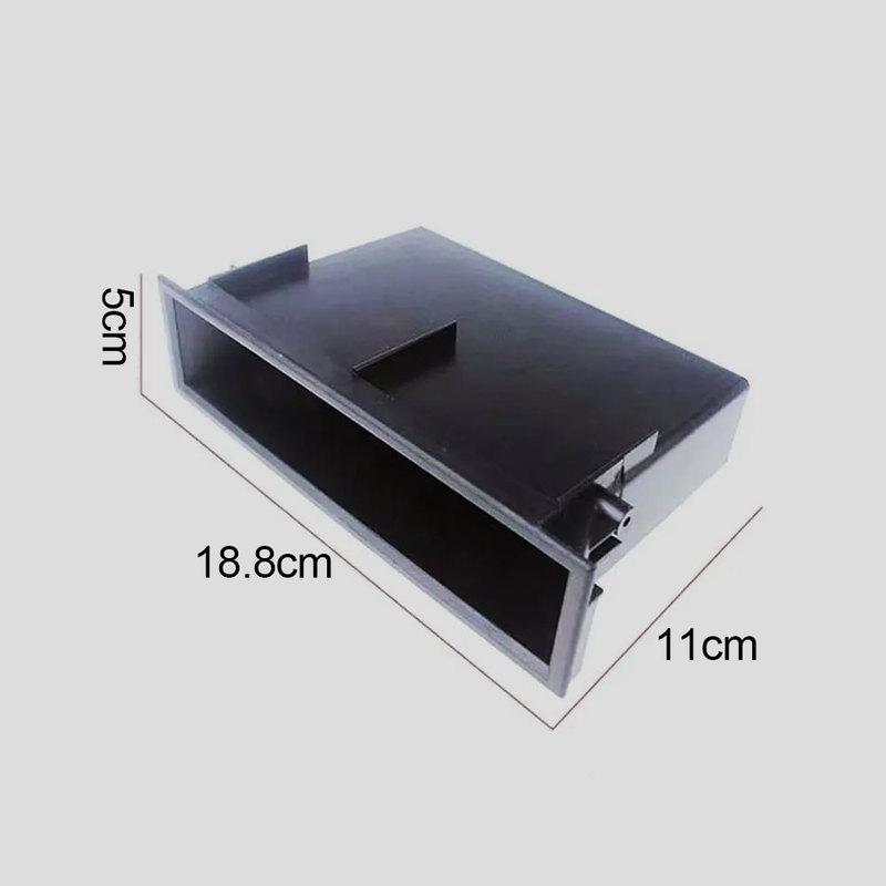 1pc Universal Car Dashboard Single Din Storage Box Instrument Panel Radio Installation Organizer Hand Drawer Auto Accessories