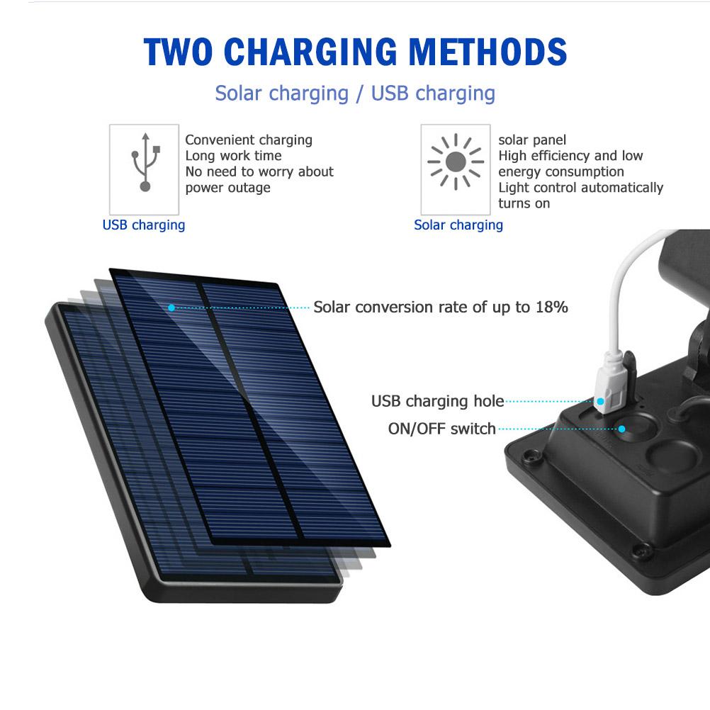 Mosquito Killer UV LED Lamp IP65 Waterproof Insect Trap Light Solar USB Charging Mosquito Ant Fly