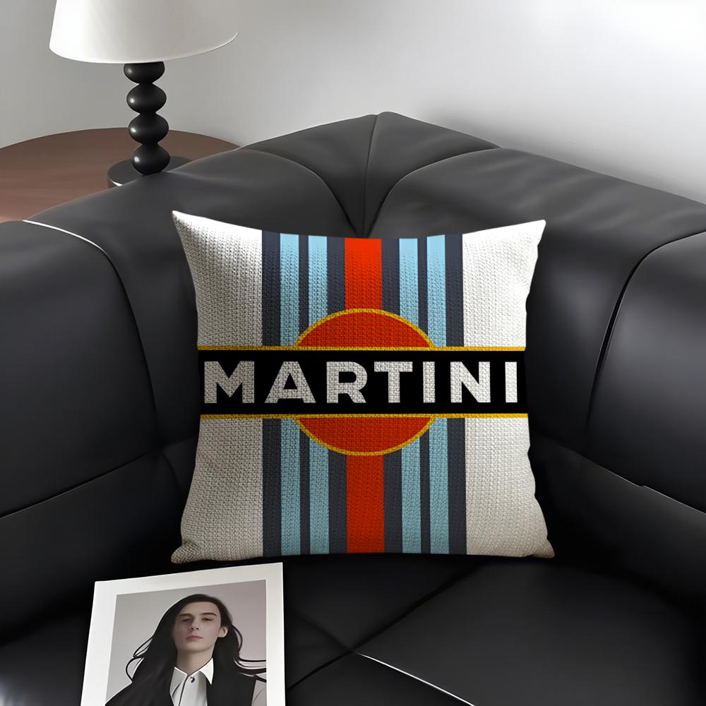 MMartini Brand Cushion Cover Natural Linen Organic Fabric DoubleSided Printing Sofa Home Decor Gift Pillow Case