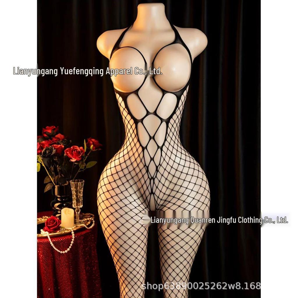 Plus Size Fishnet Lingerie - Sexy Transparent Temptation