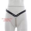 Leather Pants Sex Toys For Woman Men Steel Chain Vagina panty Bondage Underwear Adjust Panties Chastity Anus Sex Products