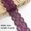 8cm Wide Eyelash Lace Trim Eyelash Edge Scalloped Edge Lace Sewing Trim Sheer Soft Garment Embellishment Accessory