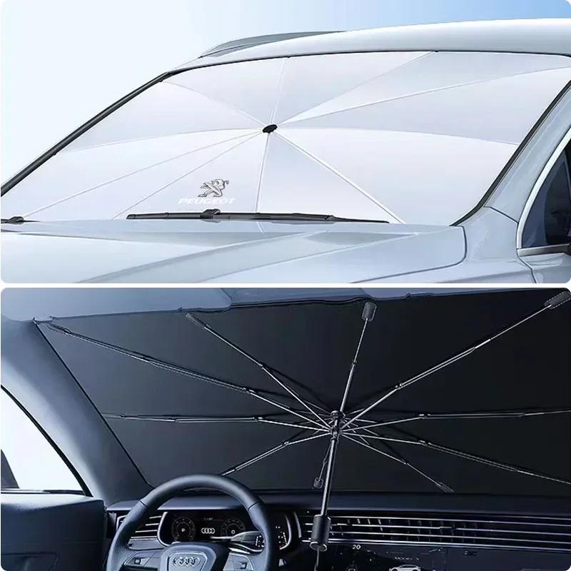 Car Windshield Sunshade Anti UV Protector Parasol For Peugeot 407 508 2008 5008 307 308 3008 206 207 208 107 106 205 4008