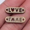 20 stuks Woord Connector Bedels Voor Sieraden Maken Antiek Brons Zilverkleurige Hangers DIY Ambachten Maken Onderdelen Tibetaanse Sieraden