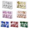 4 Pcs/box Christmas Candy Pendants Christmas Tree Decorations Window Counter Decorations Colorful Candy