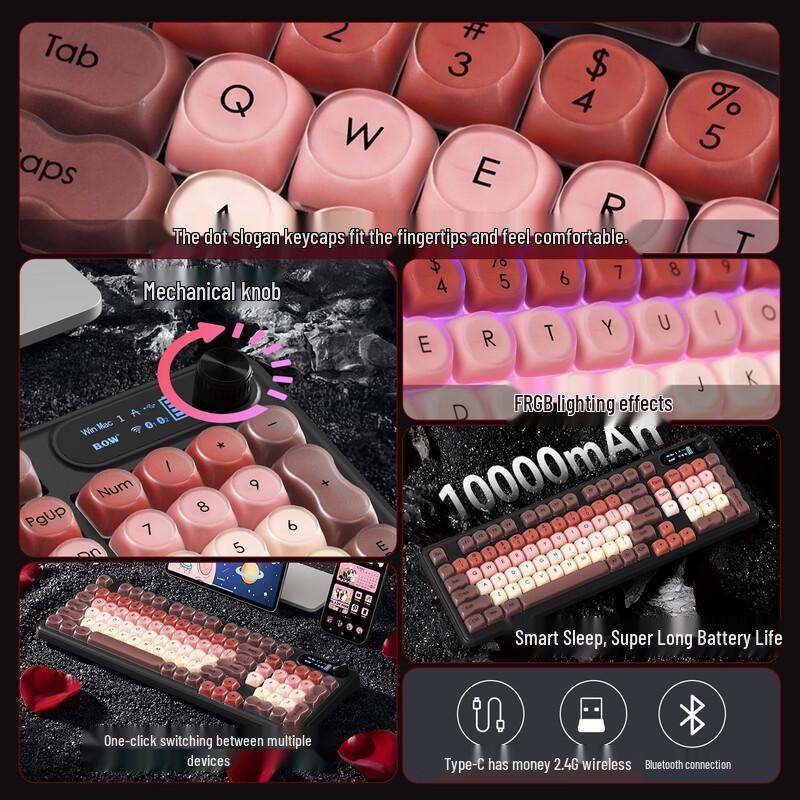 B.O.W K960BU Wired RGB Membrane Keyboard