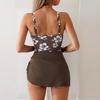 Costume da bagno intero bikini gonna sexy slim da donna stampato europeo e americano