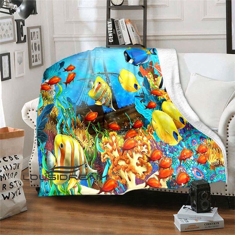 Buy Fish Dolphin Blanket Little Girl Blanket Home Travel Blanket High