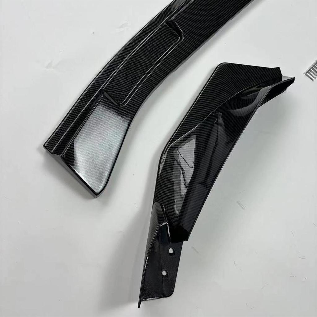 BMW M3/M4 G80/G82 V Style Gloss Black Carbon Fiber Pattern Front Lip Body Kit