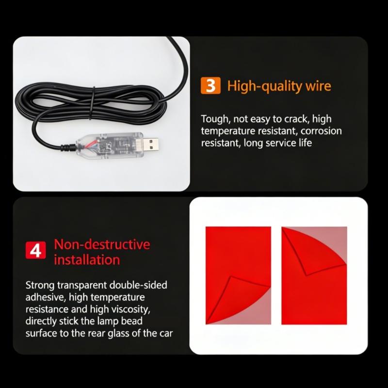 Fashionable Horn LED Light For Cars And Motorcycles Improves Night sight