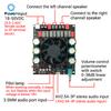 ZK-6002 Pure Post Amplifier Board DC 18-50V TPA3255 600W+600W 2.0 Dual Stereo Channel Module with High/Low Frequency Adjustment