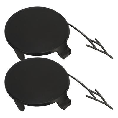 2PCS Front Bumper Tow Hook Cover 5E3807241 Flexible Towing Eye Cover Cap Replacement For OCTAVIA