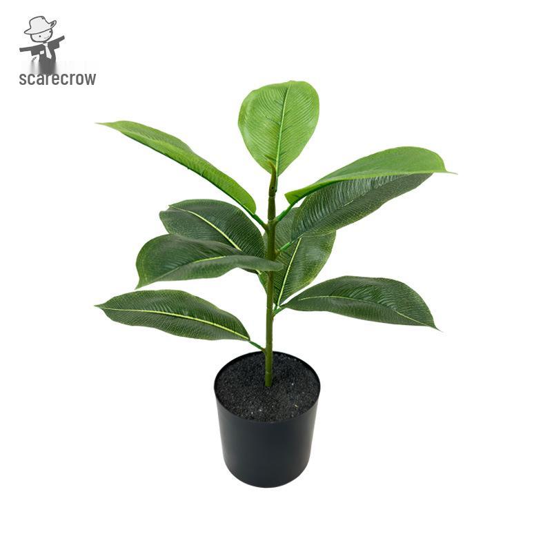 Artificial Rubber Tree: High-End Indoor Decor for Living Room - Large Bionic Plant