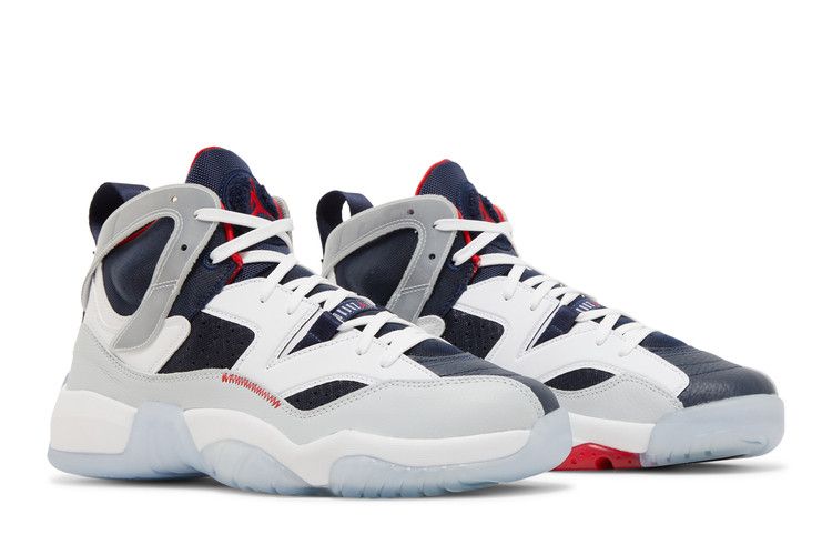 Men's Sneakers Jordan Jumpman Two Trey Olympic White/Midnight Navy-University Red-Pure Platinum-Metallic Gold