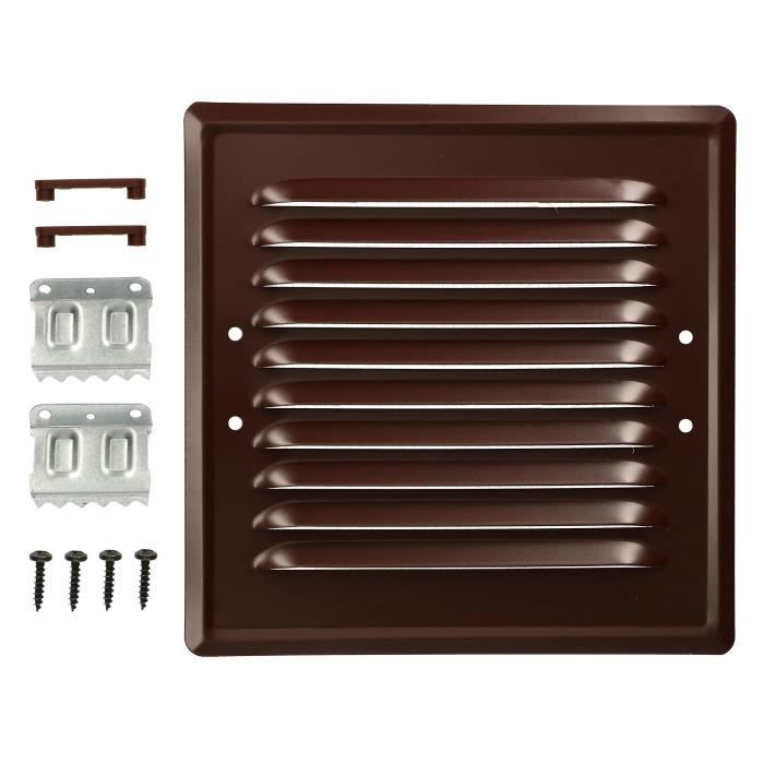 Ventilation Grille - KOTARBAU - 165x165 Mm - Metal - Mosquito Net - Brown