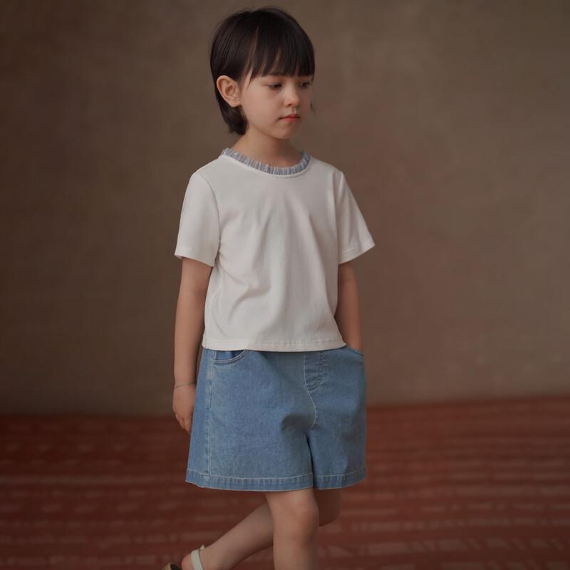 Hacikis Girls' Summer Knit Top & Tulle Skirt Set