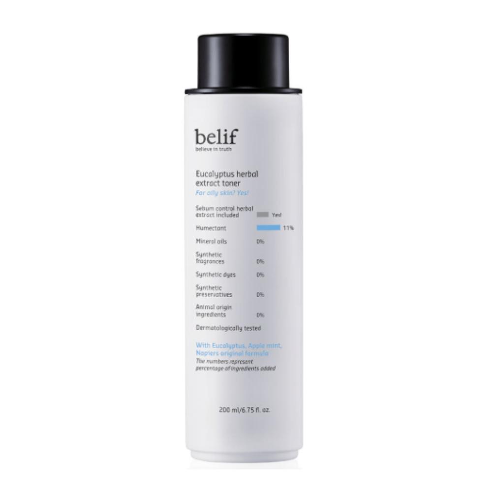

belif Eucalyptus Herbal Extract Toner 200ml - Clarifying & Oil-Control Toner for Oily and Combination Skin