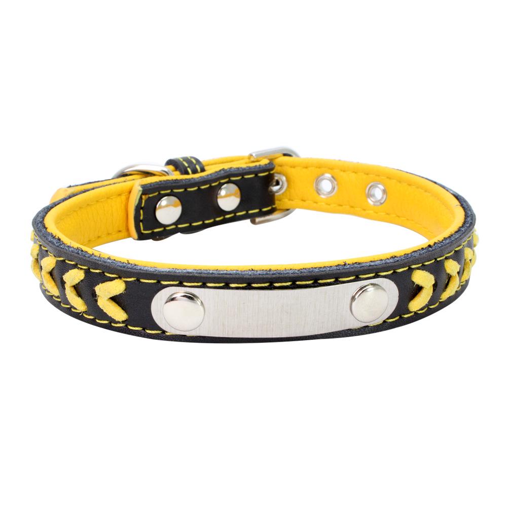 Hand Woven Leather Pet Collars Personalized Collars For Cats And Dogs To Prevent Them From Getting Lost Pet Woven Collar Gifts