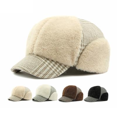 Autumn Winter Hat Women's Thick Warm Cap Plush Baseball Cap Painter Hat