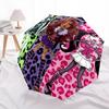 Monster High Pattern, Automatic Folding Umbrella, Portable and Foldable Design, 8 Ribs, a Christmas or Birthday Gift.