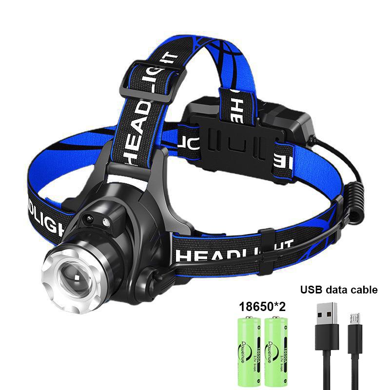 

Мощный индукционный светодиодный налобный фонарь L2 LED Zoomable Head Lamp Fishing USB перезаряжаемый налобный фонарь 18650 Battery Hunting Front Light L2 Wick