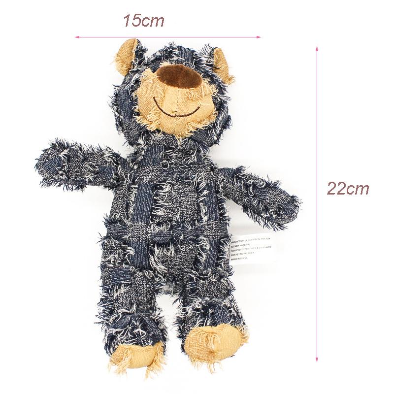 Plush Squeaky Beggar Bear Puppy Dog Toy Bite Resistant Pet Toys for Small Medium Dogs French Bulldog Beagle Mascotas Accessories