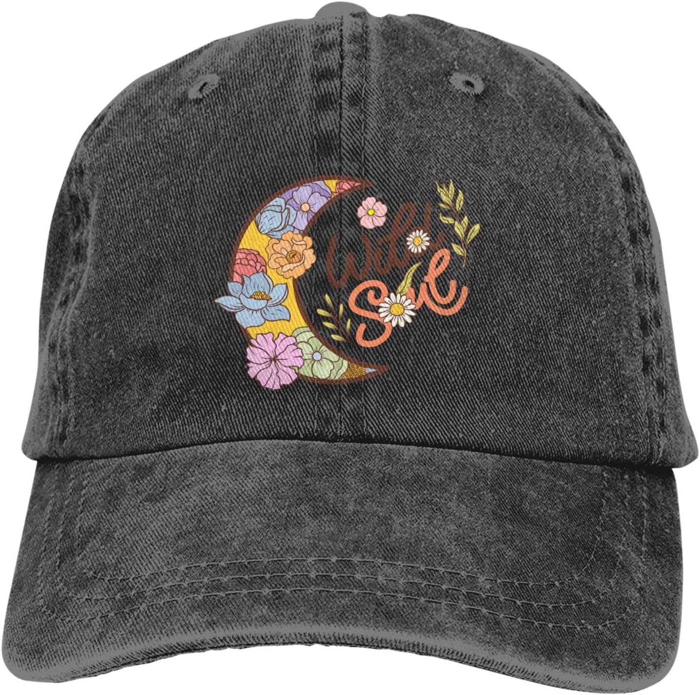 

Hippie Soul Tie Dye Van Graphic Baseball Cap Adjustable Cotton Casual Dad Hat One Size
