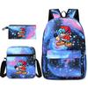 Classic Popular Friday Night Funkin Printed 3pcs/Set Pupil School Bags Laptop Daypack Backpack Inclined Shoulder Bag Pencil Case