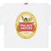 Palace X Stella Artois Capsule Collection FW21 Casual Logo Print Round Neck Short Sleeve T-Shirt Unisex Tops White PAL-FW21-399