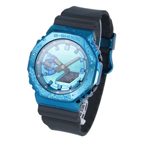 Casio G-Shock 40th Anniversary Adventurer's Stone Men's Watch, Black/Blue, GM-2140GEM-2A