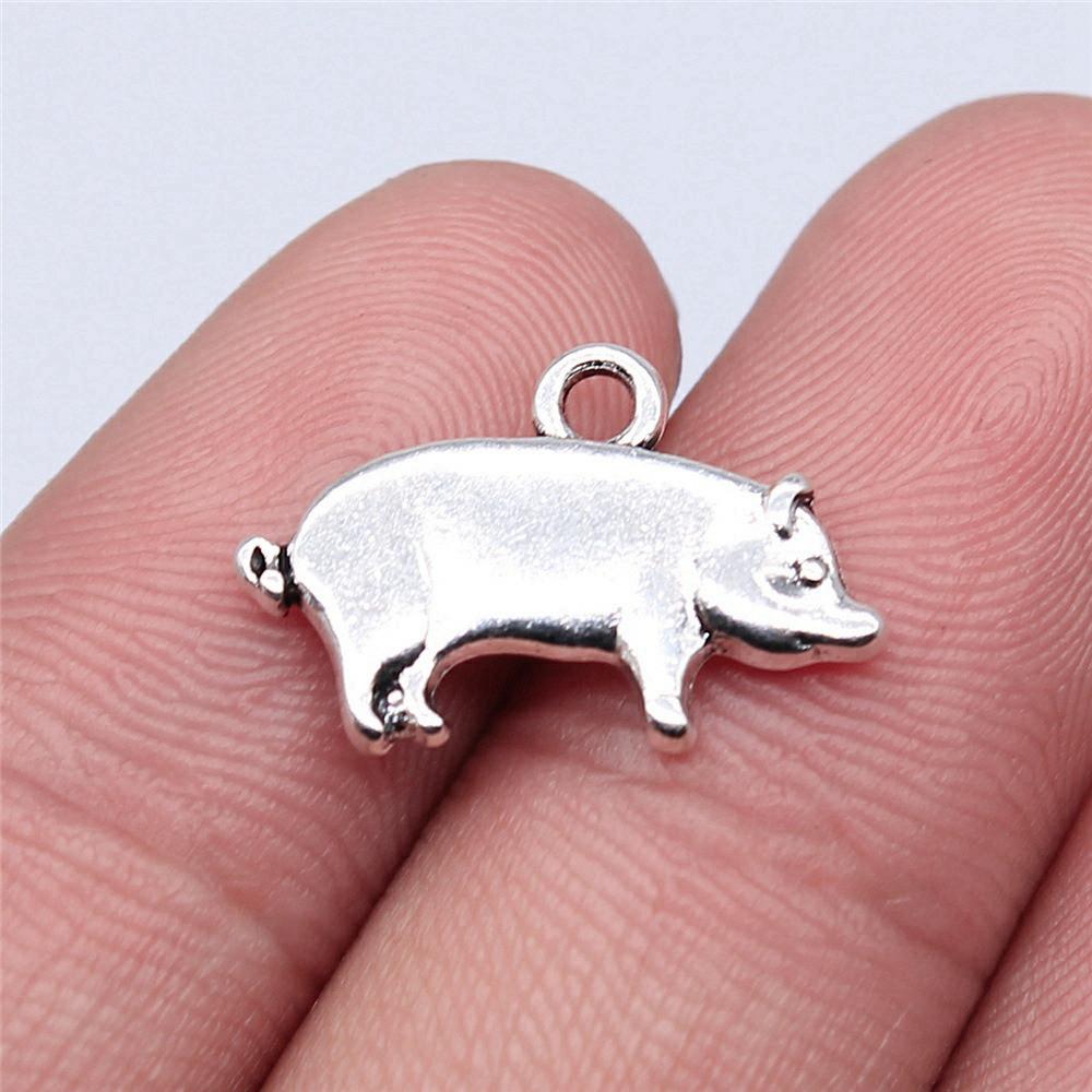 Charms Pig Sheep Cow Rabbit Pendants Wedding Jewelry Findings QC099