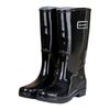 Women's Mid-Calf Boots Outdoor Waterproof High Top Anti-Slip Rain Boots Rubber PVC Wet-Look Solid Color Platform Rain Shoes