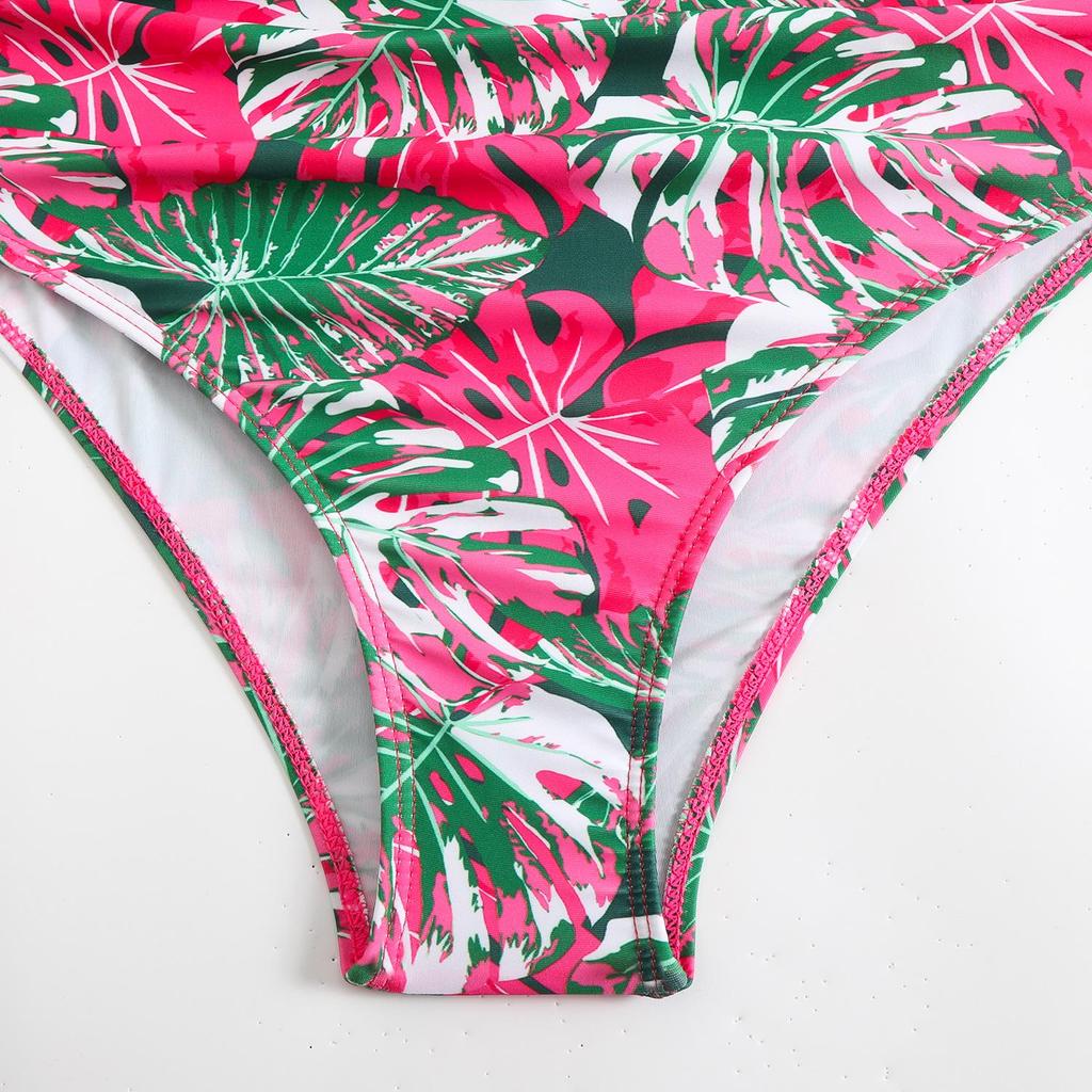 2025 European & American Women's Sexy Ruffle Backless Bikini Swimsuit