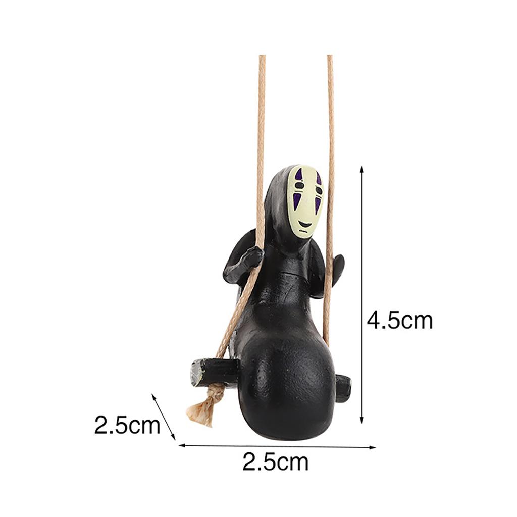 Cute Anime Car Ornaments Faceless Male Car Pendant Car Rearview Mirror Pendant Birthday Gift Auto Decoraction Accessories