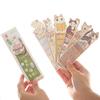 Muran Hand-Painted Irregular Cat Bookmarks - 30 Pieces