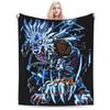 Soft Warm Blanket Child Airplane Travel Digimon Adventure Throw Blanket  Flannel Bedspread For Home Decor Fashion Sofa Bed Cover