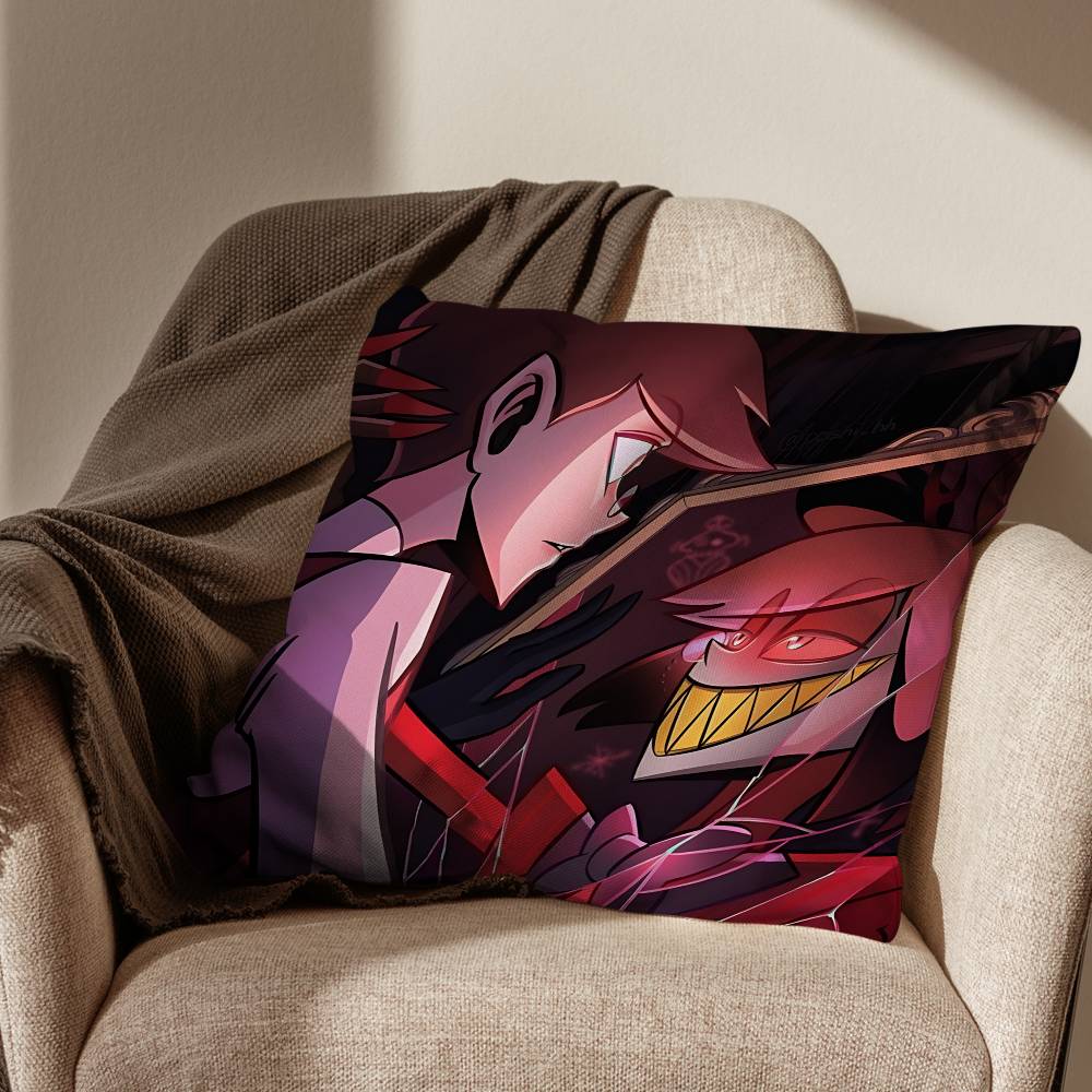 wicked Alastor H-Hazbin Hotel pillow cover living room sofa cushion cover bedroom room bed pillow cover home decoration